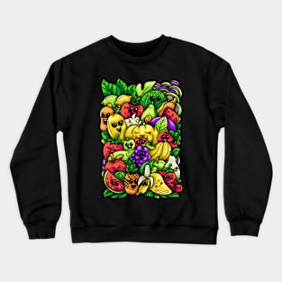 Fruit Doodle Illustration Crewneck Sweatshirt